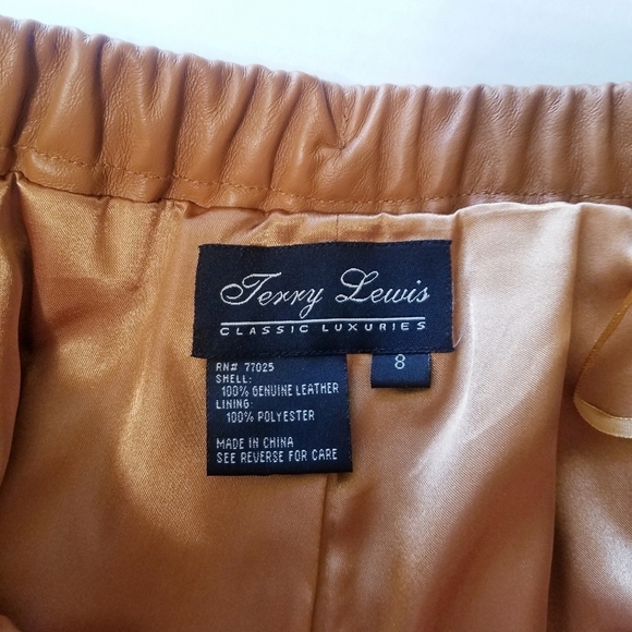 100% Leather Pants‎ , Color Tan - Picture 3 of 9